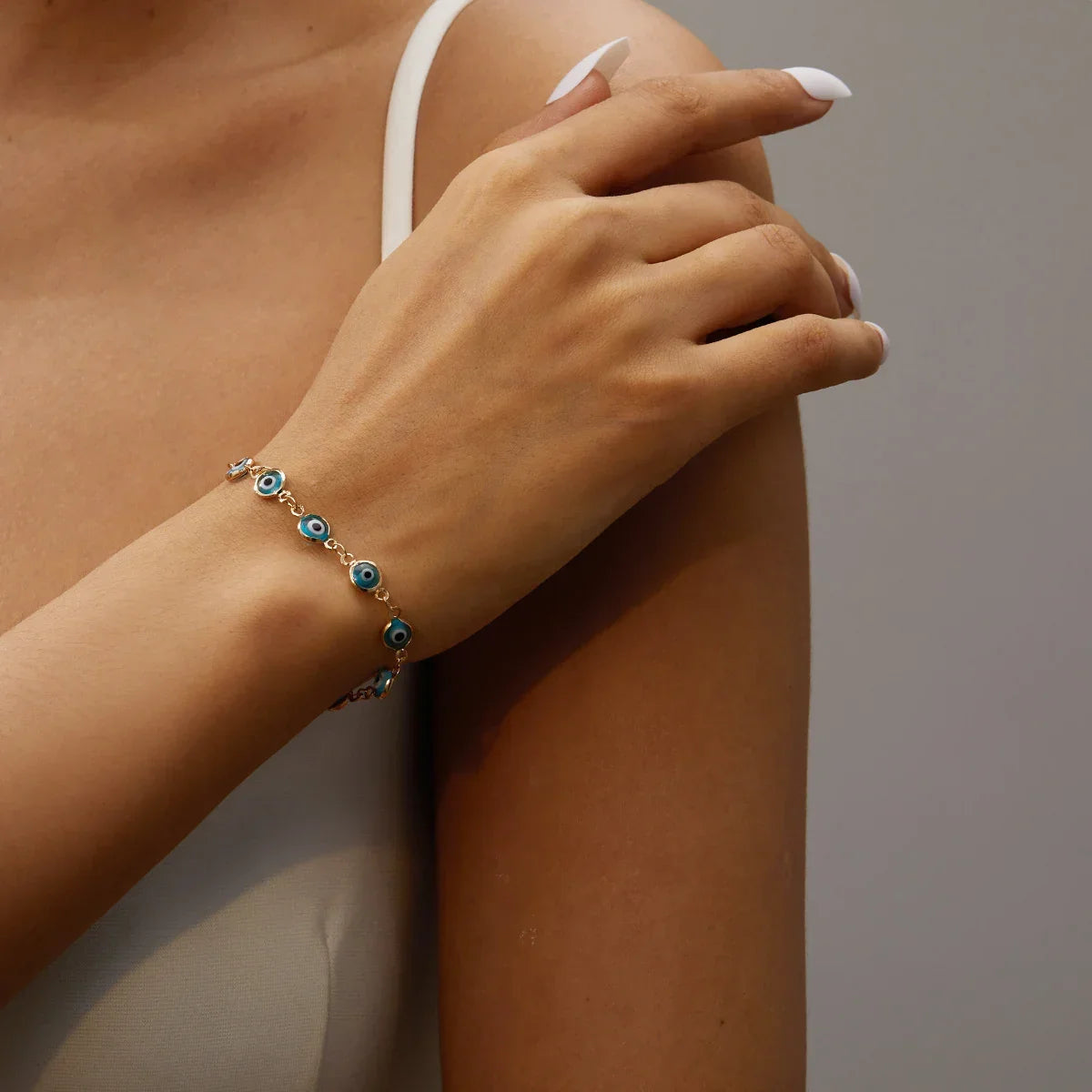 Bracelet Mauvais Œil Protection Porte-Bonheur Perles Bohème Femme - bracelet femme GoHappy