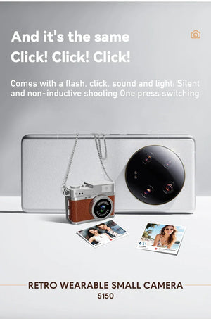 Caméra Pocket Rétro Mini Appareil Photo Porte-Clé Bijou 1080P - mini appareil photo GoHappy