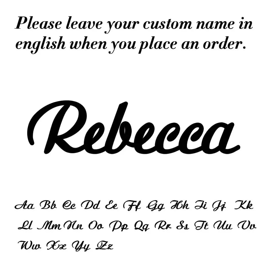 Collier Prénom sur Mesure Femme Or Argent Bijou Romantique Chic