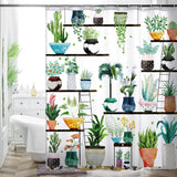 Rideau Douche Inspirant Nature Plantes 26 Designs Multi-Tailles