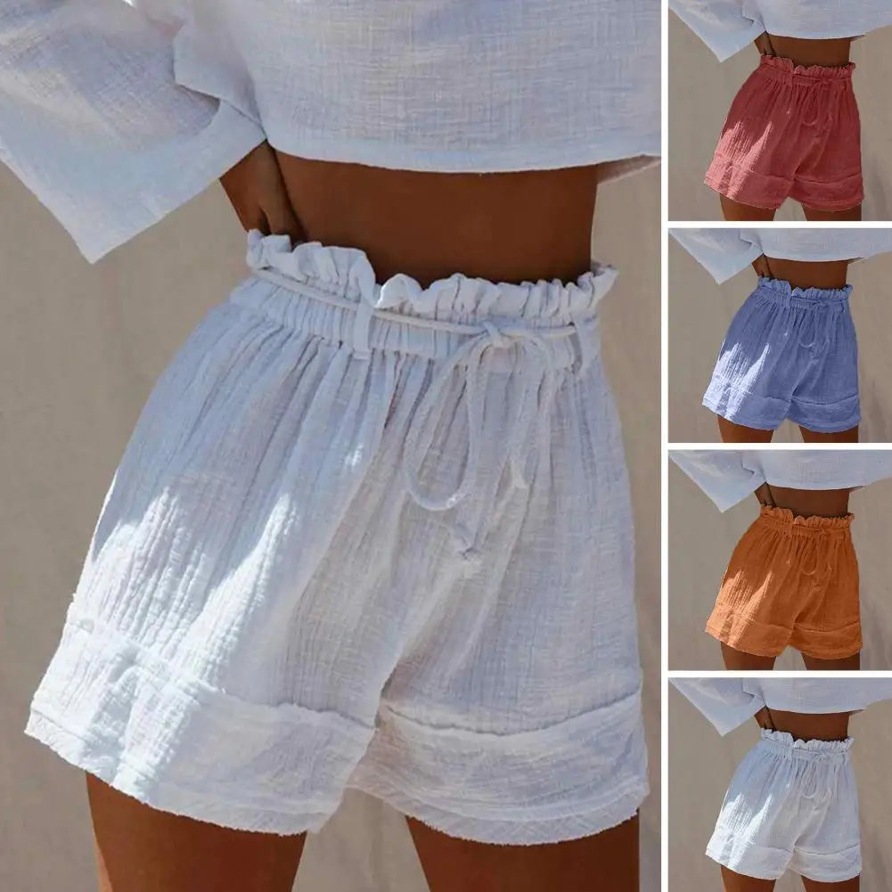 Short Ample en Coton Lin