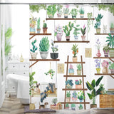 Rideau Douche Inspirant Nature Plantes 26 Designs Multi-Tailles