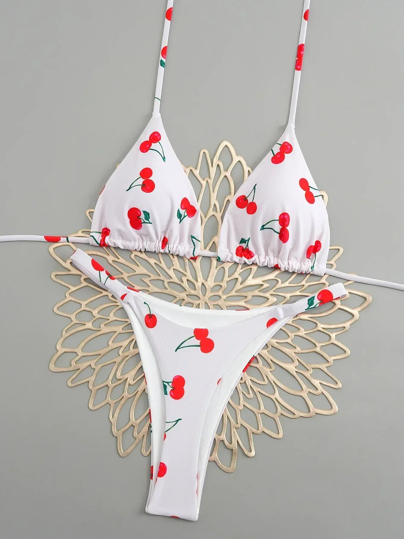 Bikini Tropicana String Triangle Femme Imprimé Exotique Rembourré - maillots de bain femme GoHappy