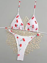 Bikini Tropicana String Triangle Femme Imprimé Exotique Rembourré - maillots de bain femme GoHappy
