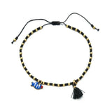 Bracelet femme boho perles Miyuki pompon coloré - bracelet perles GoHappy