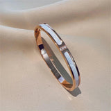 Riviera Glow bracelets joncs femme zircon empilables - bracelet femme GoHappy