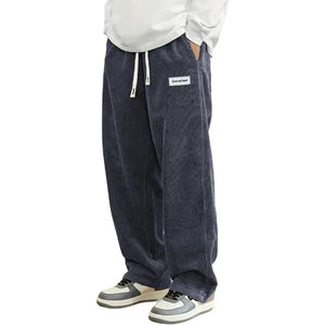 Pantalon Urban Cord Homme Velours Côtelé Coupe Large - pantalons homme GoHappy