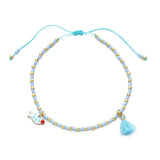 Bracelet femme boho perles Miyuki pompon coloré - bracelet perles GoHappy
