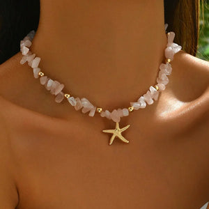 Ocean Charm collier femme coquillage bohème chic - collier GoHappy
