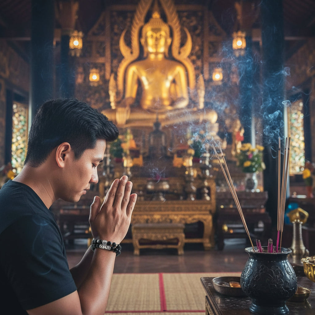 Bracelets Couple Tête de Bouddha - Pierres Naturelles - bracelet en pierres naturelles GoHappy