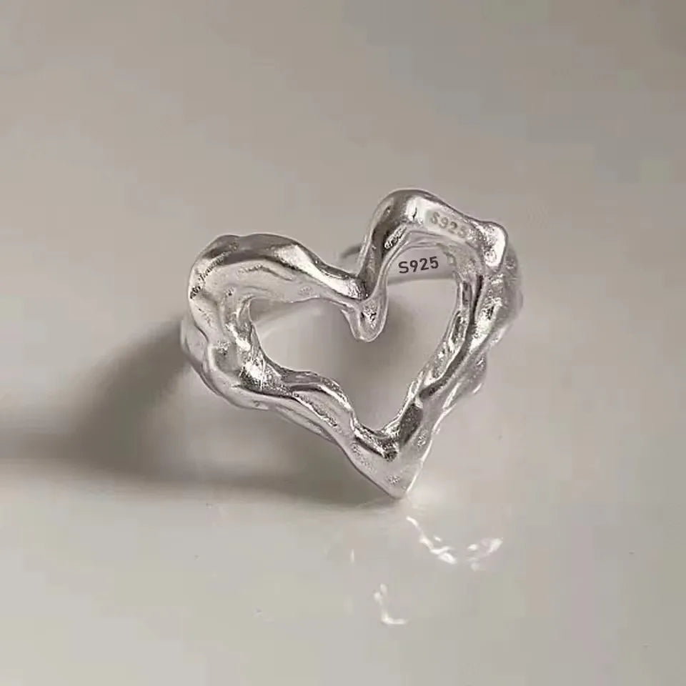 Bague femme Atelier Reflets Cœur Ondulé bijou fantaisie GoHappy France