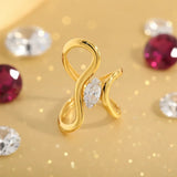 Bague Dorée Irrégulière — Plaqué Or 18K & Cristal Zircon - bague femme GoHappy