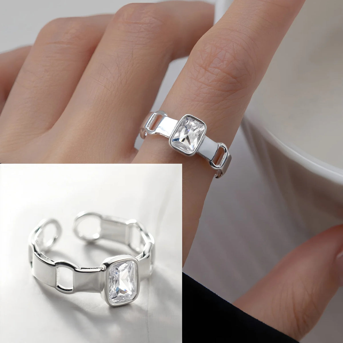 Bague femme Atelier Reflets Duo Cristal bijou fantaisie GoHappy France