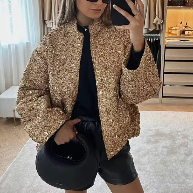 Veste à Sequins Chic pour Femme