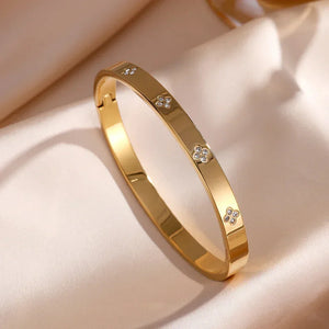 Riviera Glow bracelets joncs femme zircon empilables - bracelet femme GoHappy