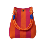 Sac Main Seau Tricoté Multicolore Rétro Coton Bohème Artisanal - sacs à main GoHappy