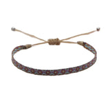 Bracelet Tissé Main Colombie Motifs Ethniques Bohème Amitié - bracelets tissés GoHappy