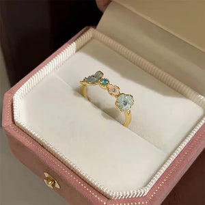 Bague femme Atelier Reflets Jardin Doré bijou fantaisie GoHappy France