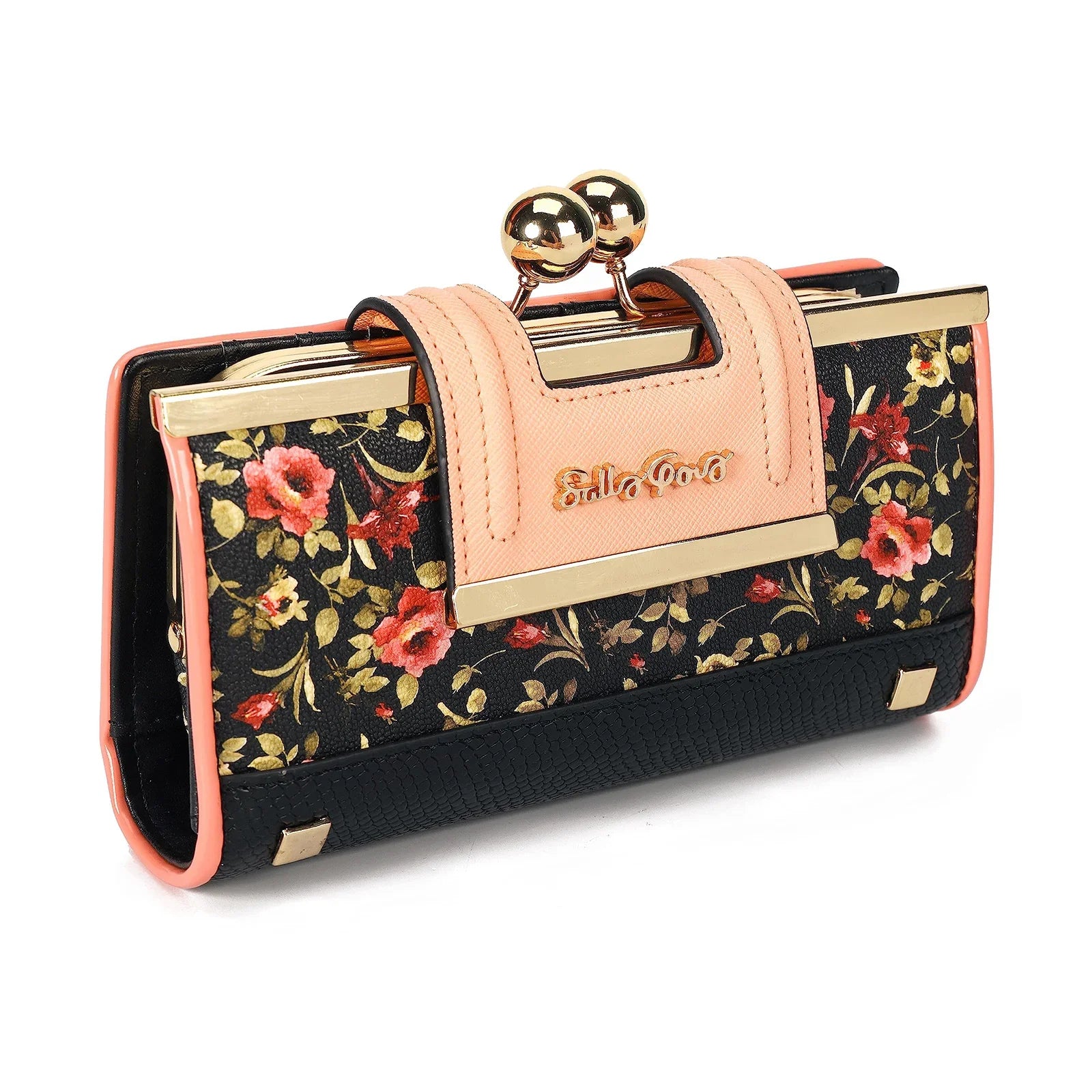 Portofino Bloom portefeuille femme fleuri chic multifonction