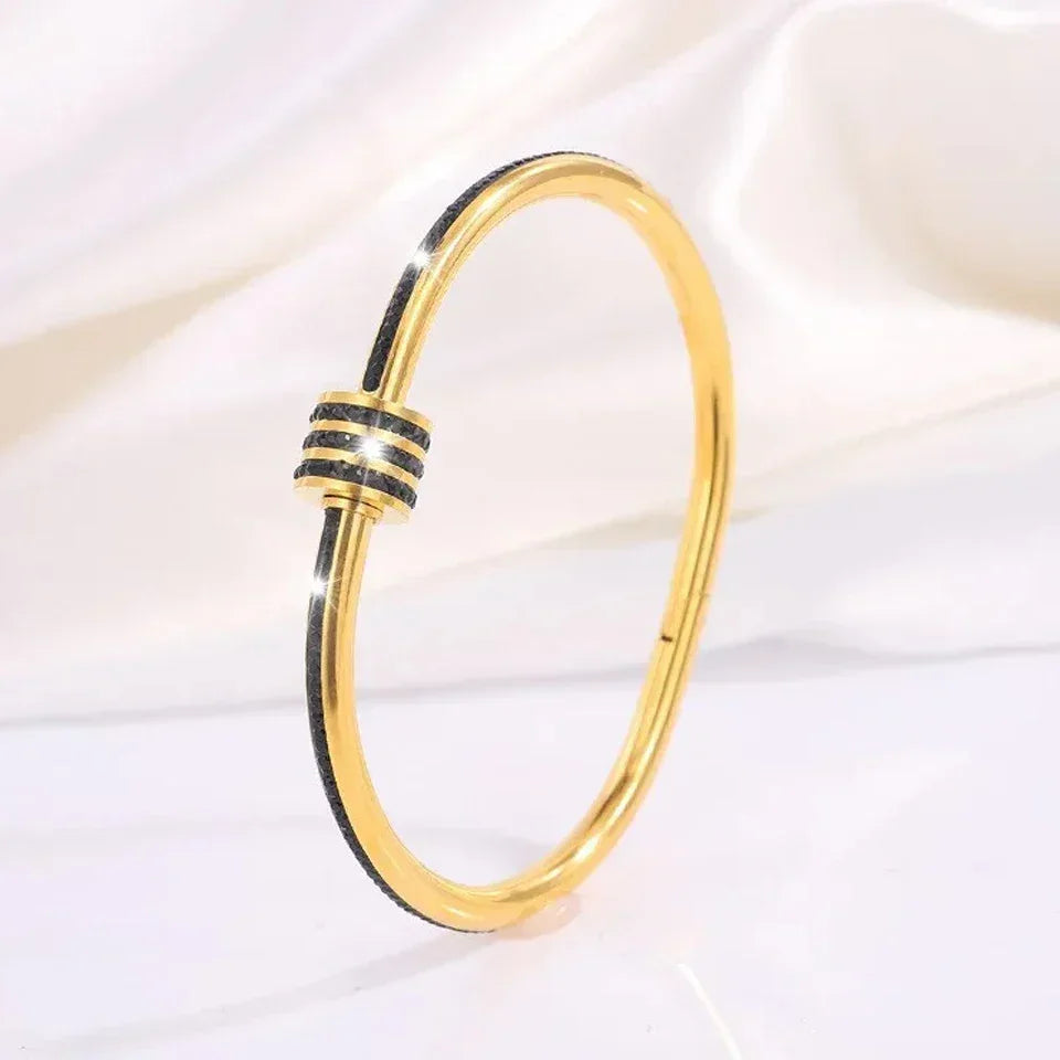 Riviera Glow bracelets joncs femme zircon empilables - bracelet femme GoHappy