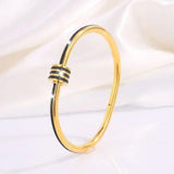 Riviera Glow bracelets joncs femme zircon empilables - bracelet femme GoHappy