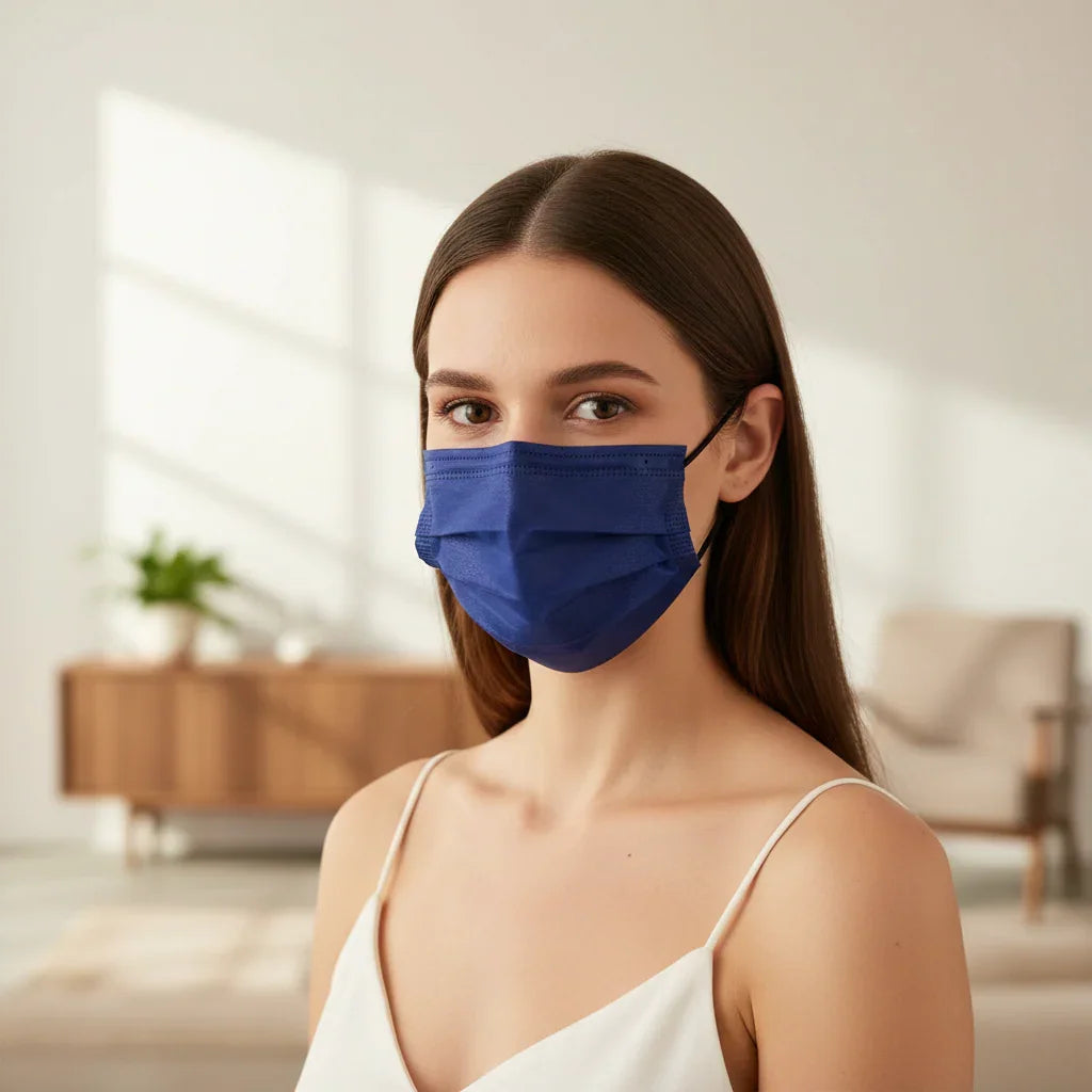 Masques Color Protect Jetables 4 Couches Respirants Unisexe