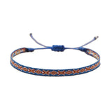 Bracelet Tissé Main Colombie Motifs Ethniques Bohème Amitié - bracelets tissés GoHappy