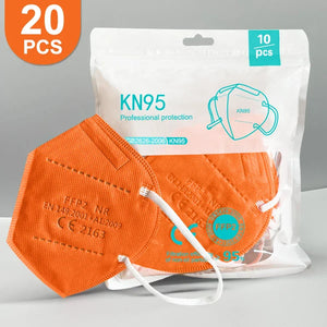 Masques FFP2 KN95 Certifiés CE 5 Couches Colorés Lot 20 Adulte - Masque FFP2 GoHappy