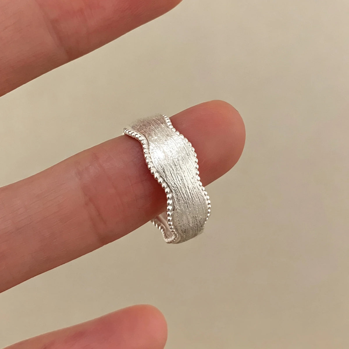 Bague femme Atelier Reflets Trame Ondulée bijou fantaisie GoHappy France