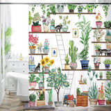 Rideau Douche Inspirant Nature Plantes 26 Designs Multi-Tailles
