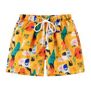 Short Bain Enfant Garçon Imprimé Coloré Plage Été 2 à 8 Ans - boxer de bain GoHappy