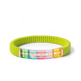 Candy Love bracelet femme élastique bohème coloré