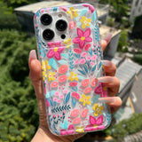 Coque iPhone 7 à 16 - Floral Summer Pink Transparente et Anti-rayures