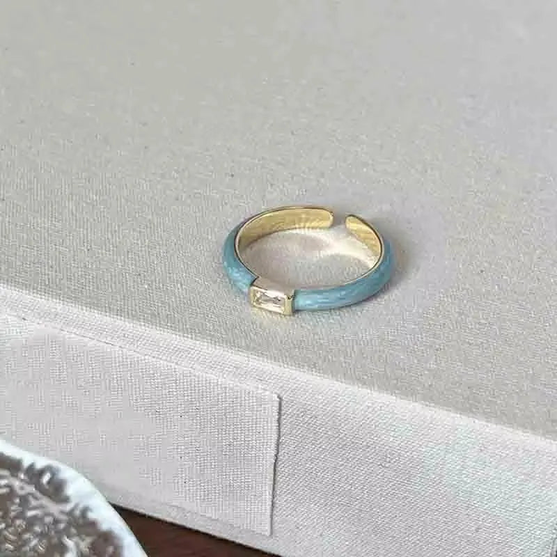 Bague femme Atelier Reflets Halo Lagon bijou fantaisie GoHappy France