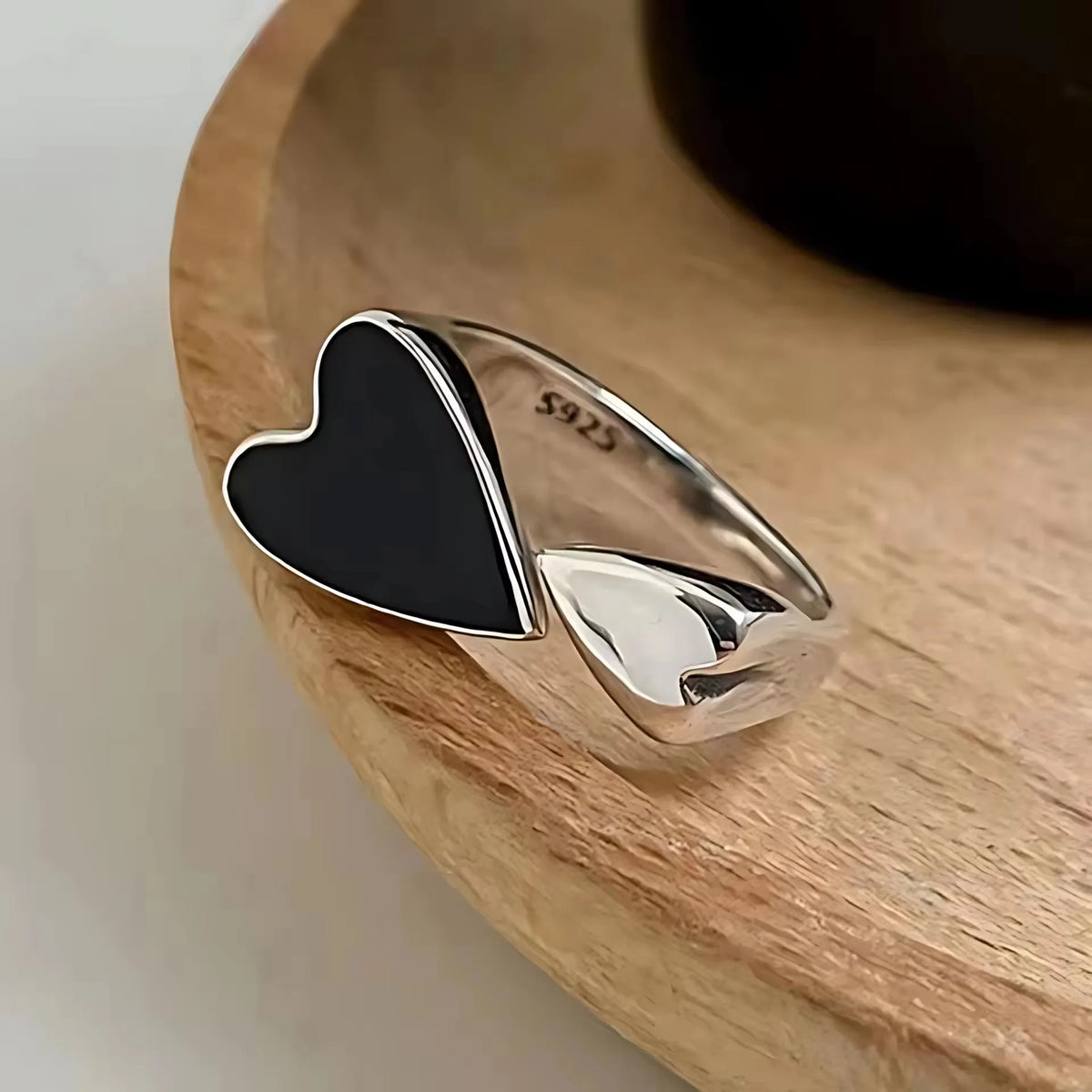 Bague femme Atelier Reflets Cœur Minuit bijou fantaisie GoHappy France