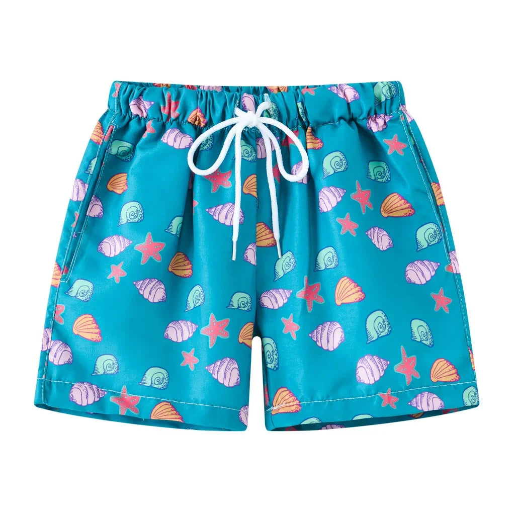 Short Bain Enfant Garçon Imprimé Coloré Plage Été 2 à 8 Ans - boxer de bain GoHappy