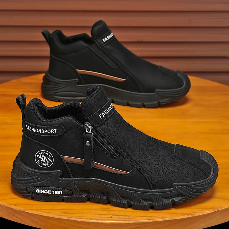 Ridge bottines homme Noir Carbone vue générale de la paire