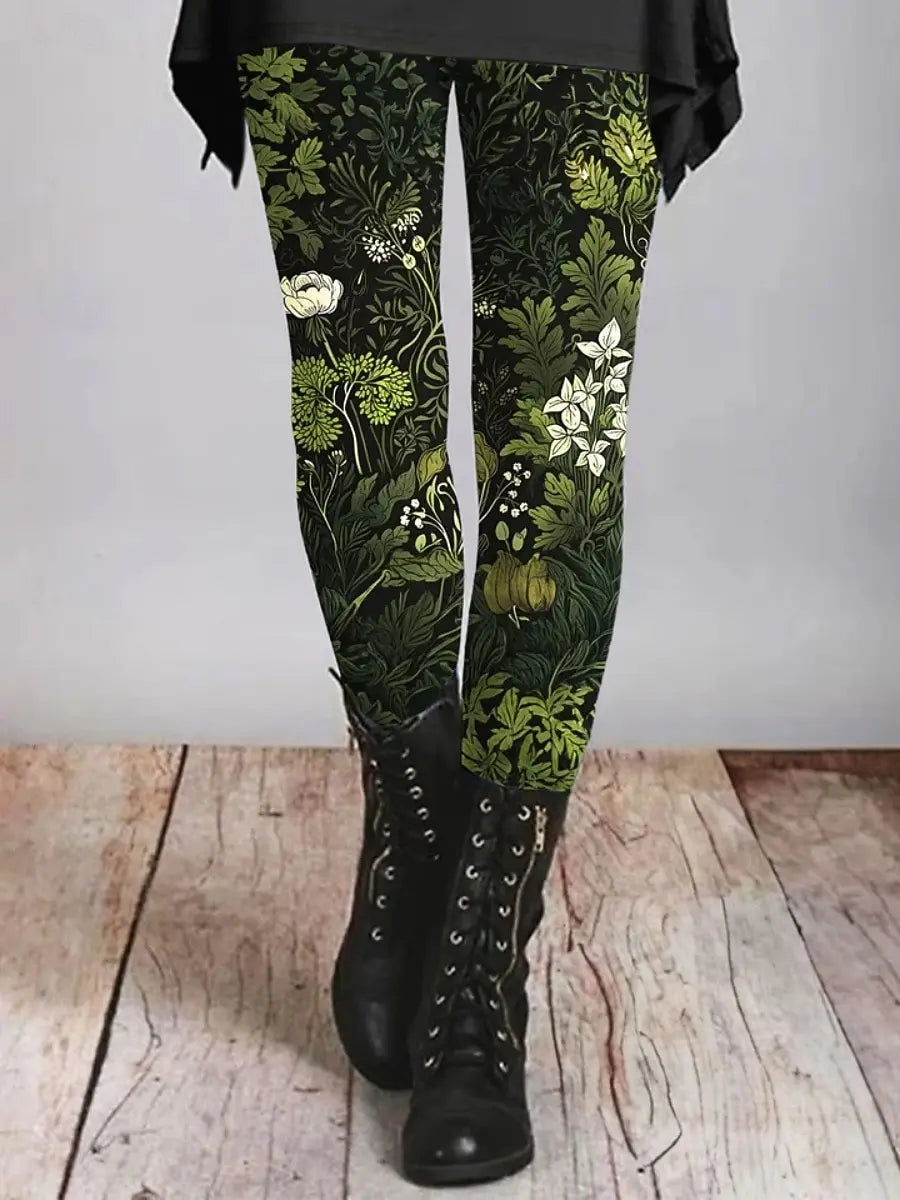 Floral Spirit leggings femme extensible automne hiver