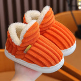 Smile Pop Winter pantoufles enfants peluche antidérapantes maison