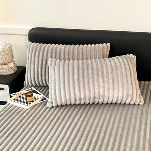 Drap-Housse Hiver Flanelle Épaisse Velours Doux - drap-housse GoHappy