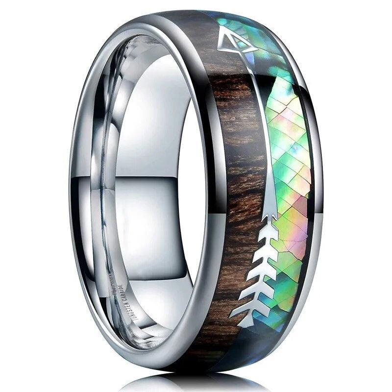 Bague Anneau NewStyle BOIS et FLECHE