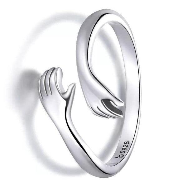 Bague ajustable en Argent AMOUR