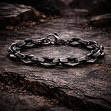 Bracelet Homme Maillons Épais Acier Street Style Gris Argenté Rock - bracelets métal homme GoHappy