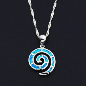 Collier Ocean Dream Nérée · Spirale ajourée effet opale