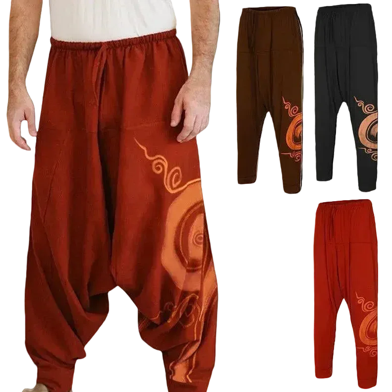 Sarouel Pantalon coton ultra-large - Pantalons de jogging GoHappy